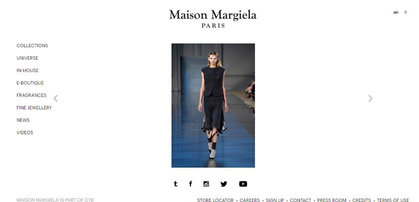 Maison Margiela Universe Web Design