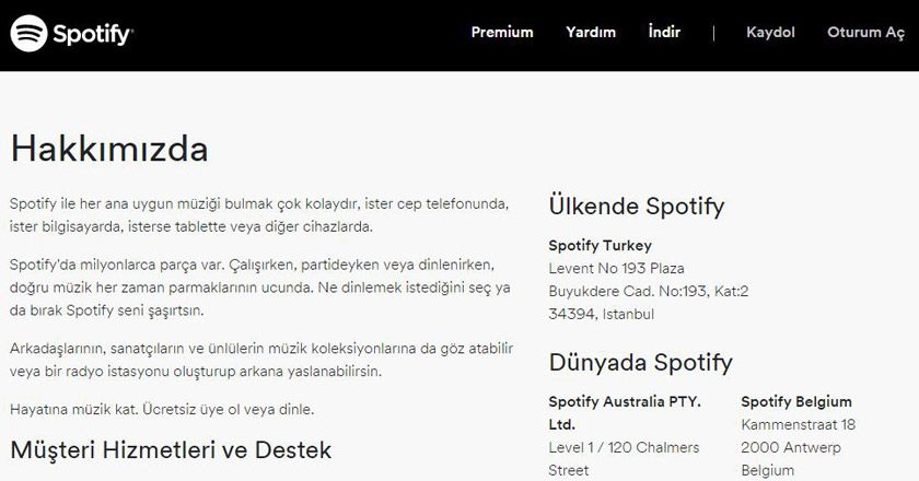 Spotify Hakkında