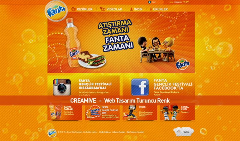 Web Tasarım Turuncu Renk