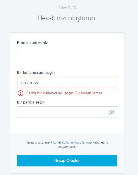 Wordpress Hesap Oluşturma