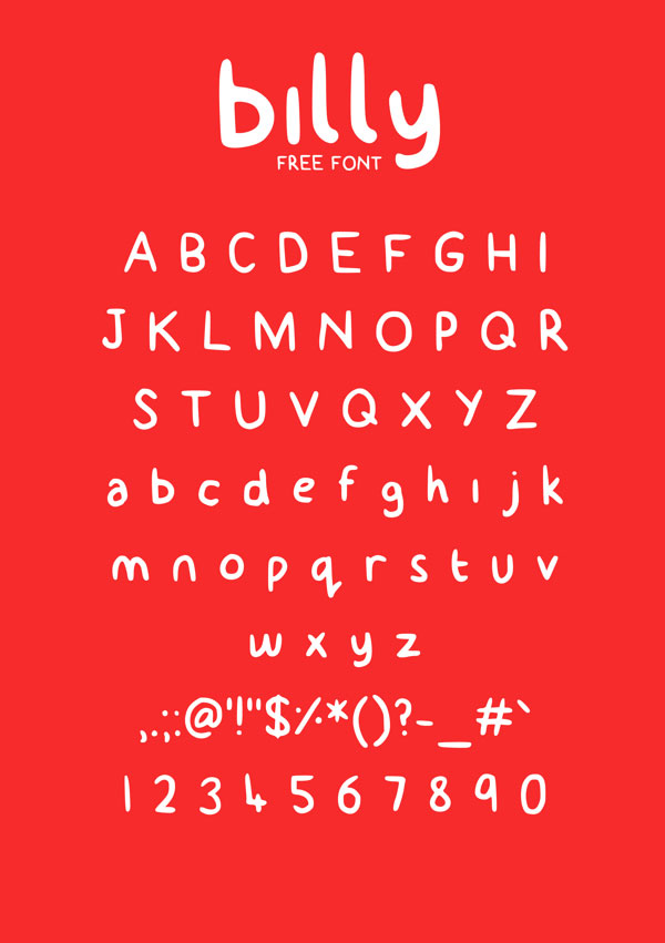 billy typeface Font