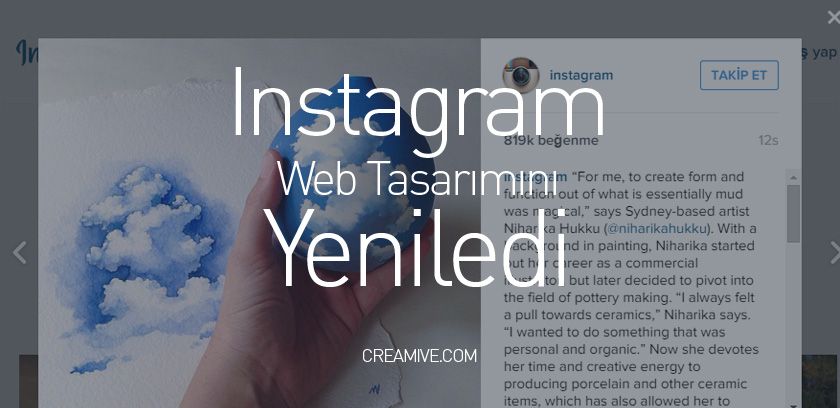 Instagram Web Tasarımını Yeniledi