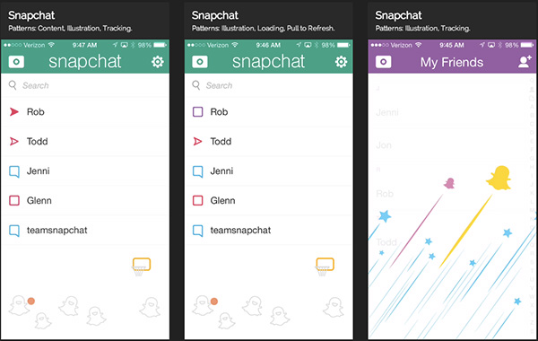 Snapchat Uygulama Animasyonları