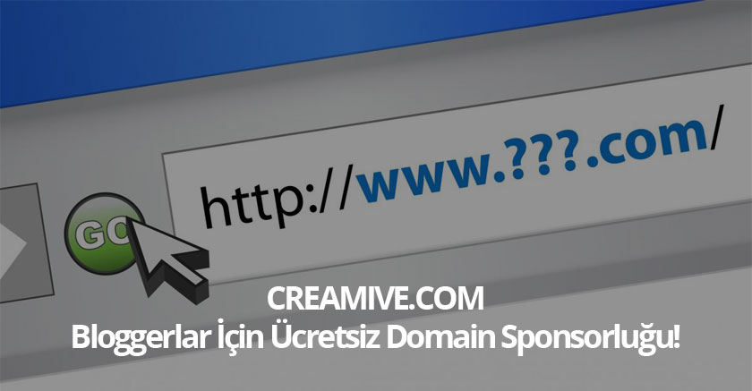 Bloggerlar İçin Ücretsiz Domain Sponsorluğu!